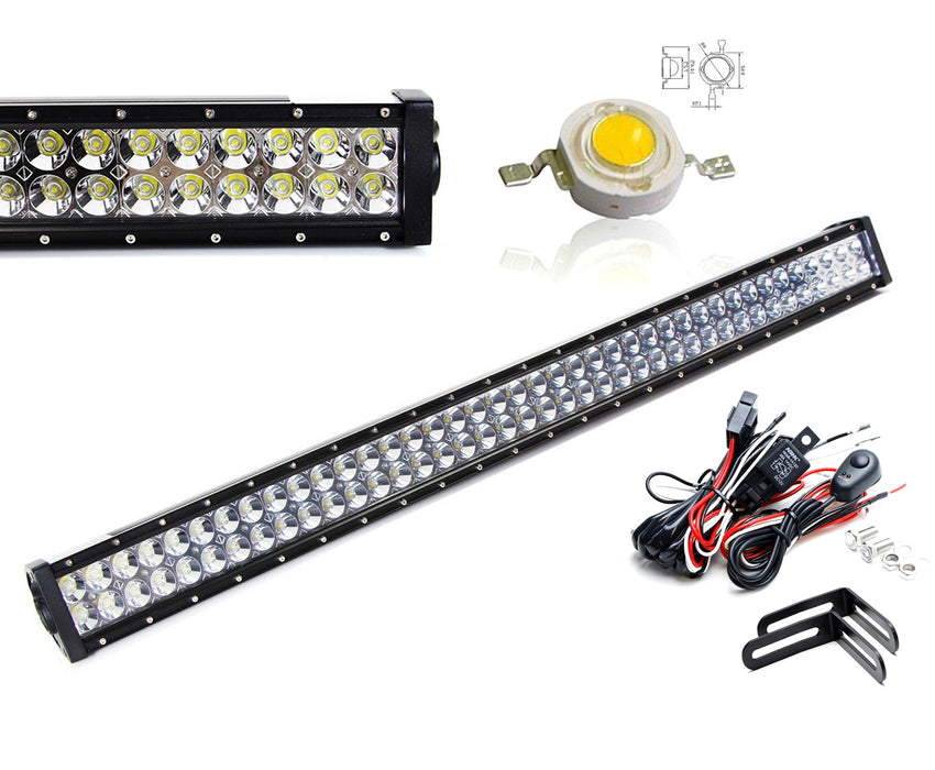 Roof Mount Mega 40" 240W LED Lightbar Kit w/Bracket Relay For CAN-AM Maverick X3