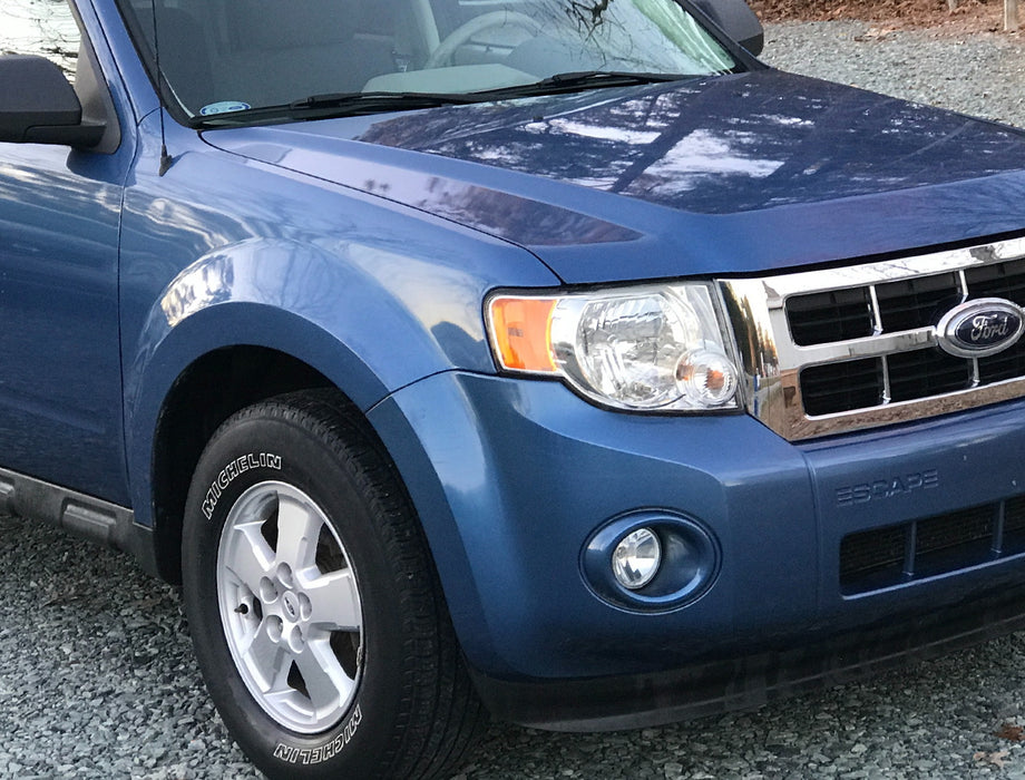 Fog Lamps w/ White LED Lights, Brackets Harness Switch For 2008-2012 Ford Escape