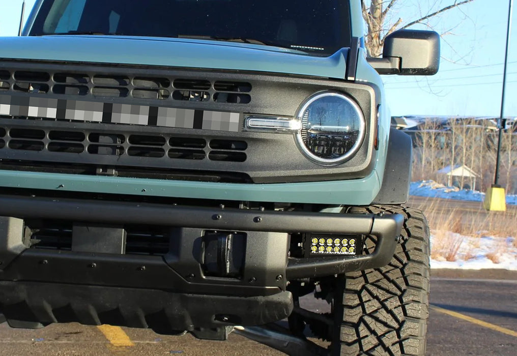 Modular Bumper Mount Mini 36W LED Light Bar Kit w/Bracket Relay For Ford Bronco