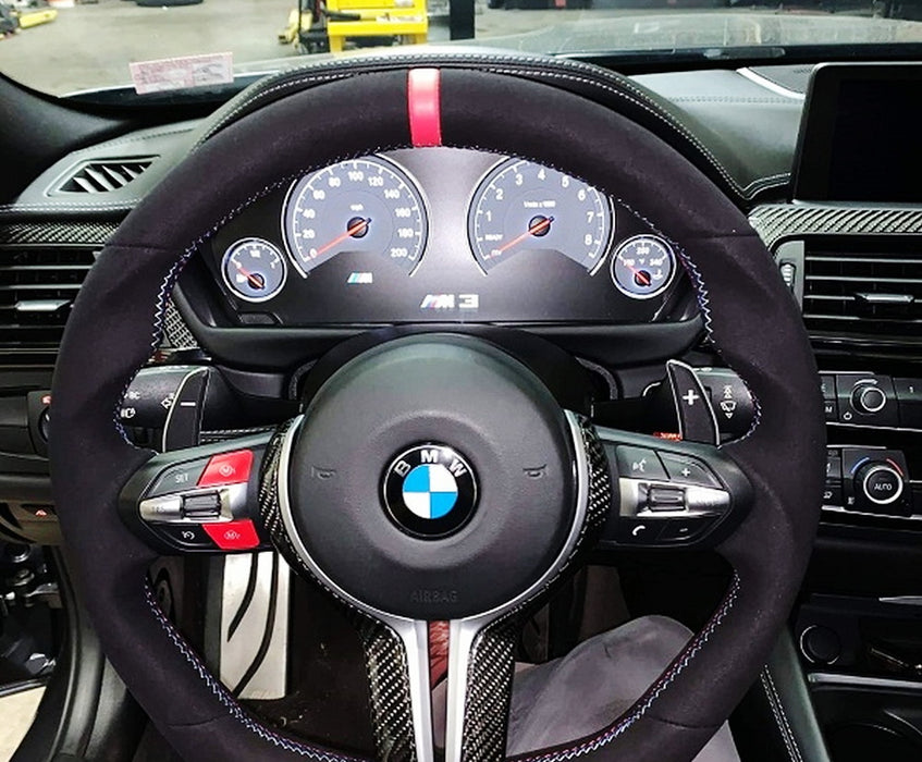 Red M1 M2 Steering Wheel Push Buttons For BMW Fxx M3 M4 M5 M6 X5M X6M or M-Sport