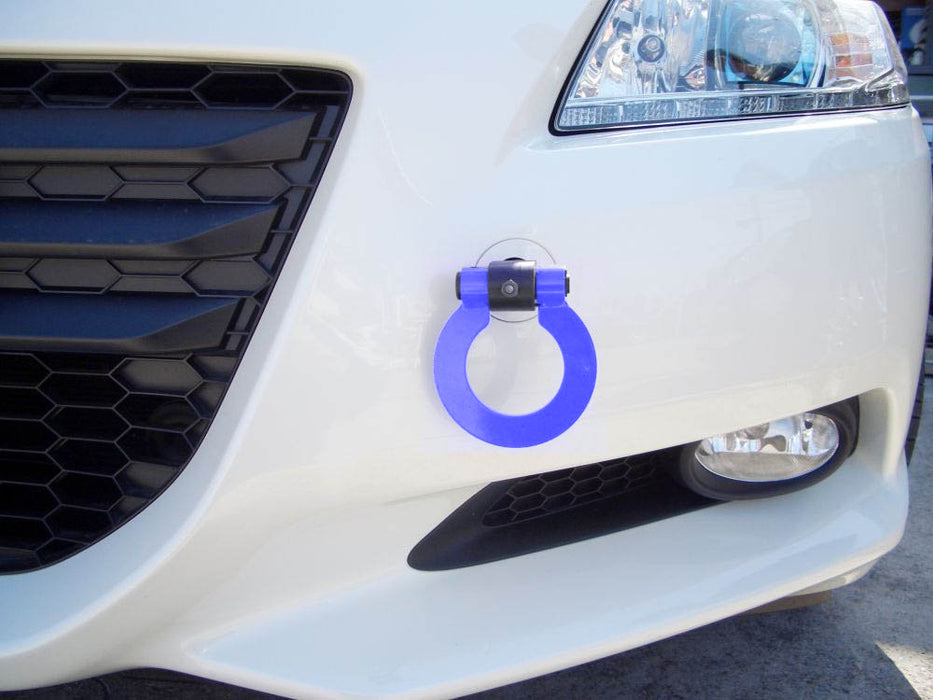 Blue Track Racing Style Aluminum Tow Hook Ring Kit For Honda S2000 FIT, Acura TL