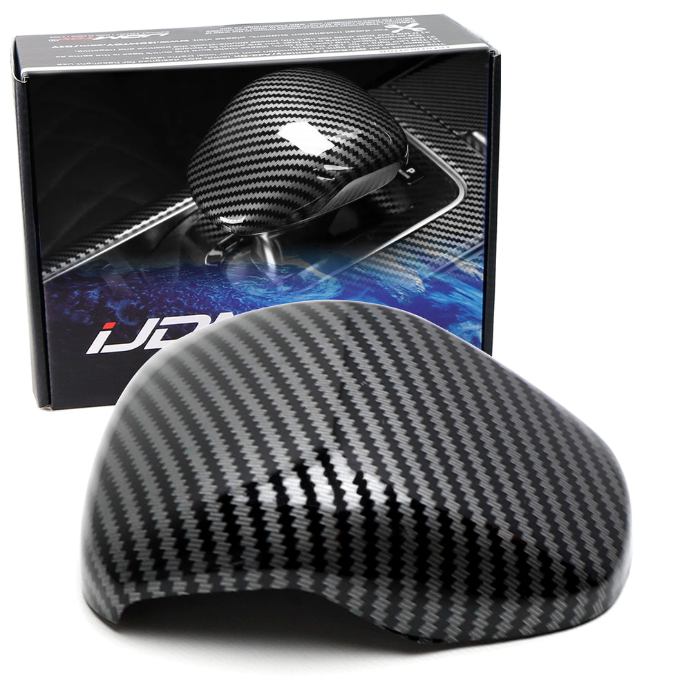 Gloss Black "Carbon Fiber" Pattern Shift Knob Cover For 2018-2023 Kia Stinger K8