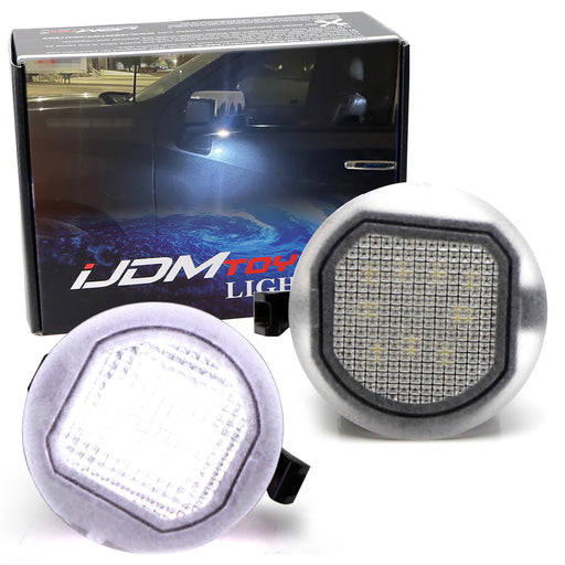 18-SMD Full LED Under Mirror Puddle Lights For Chevy Silverado Suburban, Sierra