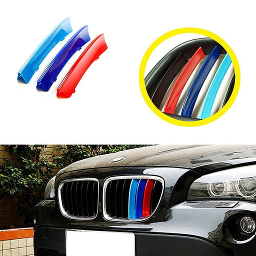 M-Sport 3-Color Grille Insert Trims For 09-15 BMW E84 X1 Center Kidney Grill