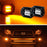 3K Amber Flush Mount 24W CREE LED Cubic Pod Lights For Truck Jeep Off-Road ATV