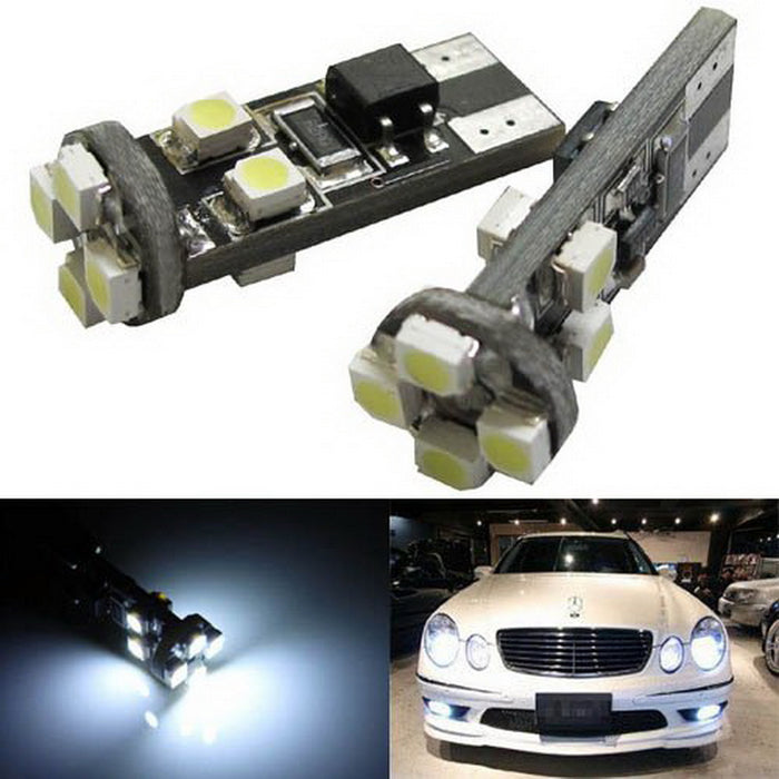 2 White Error Free W5W 2825 LED Bulbs For Audi Mercedes Parking Position Lights