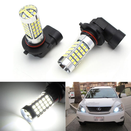 (2) Xenon White 9005 69-LED Daytime Running/High Beam Lights Replacement Bulbs