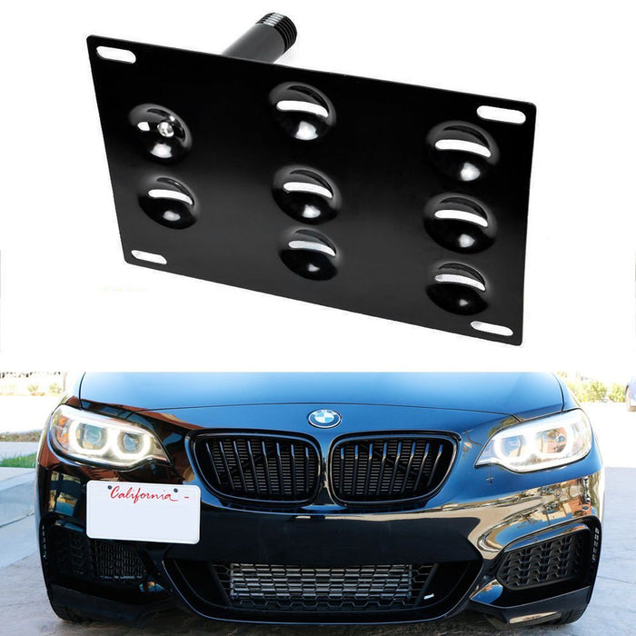 Front Bumper Tow Hook License Plate Bracket Mount Holder For BMW 2 3 4 7 Series