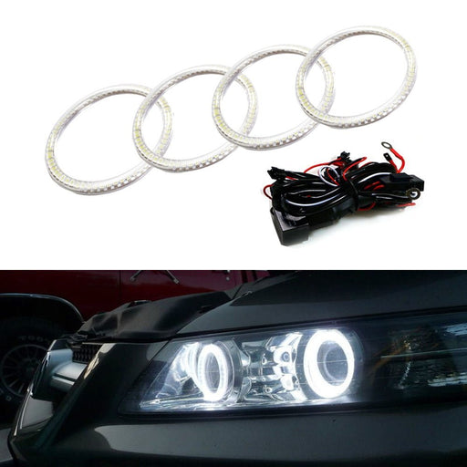 7000K Xenon White LED Angel Eye Halo Rings Kit For 2007-08 Acura TL or TL Type-S