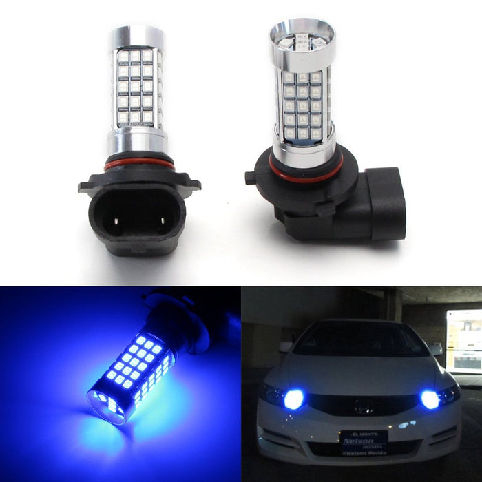 Blue 9005 68-SMD LED Bulbs For High Beam Daytime Running Light DRL Driving Lamp