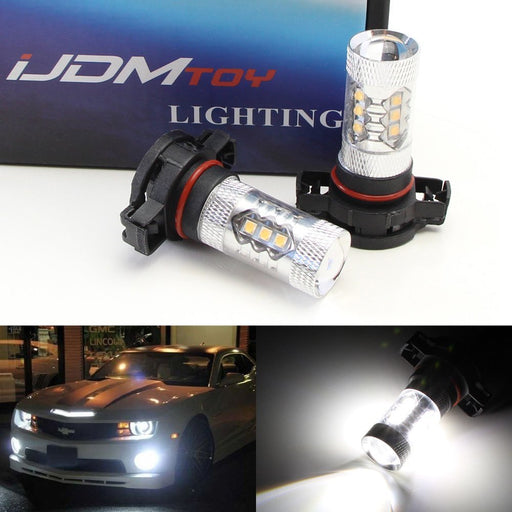 White 5202 16 x 5W High Power CREE XP-E LED Bulbs Fog Daytime Running Lights