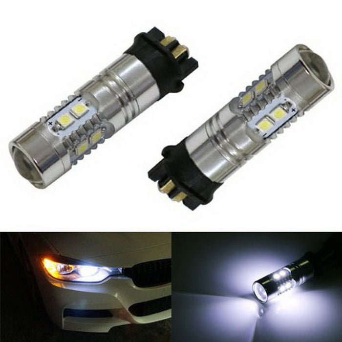 Xenon White Error Free PW24W LED Bulbs For BMW F30 3 Series DRL Daytime Lights