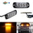 2pc Amber LED Strobe Warning Light Flashers For Truck Trailer Pick-up SUV