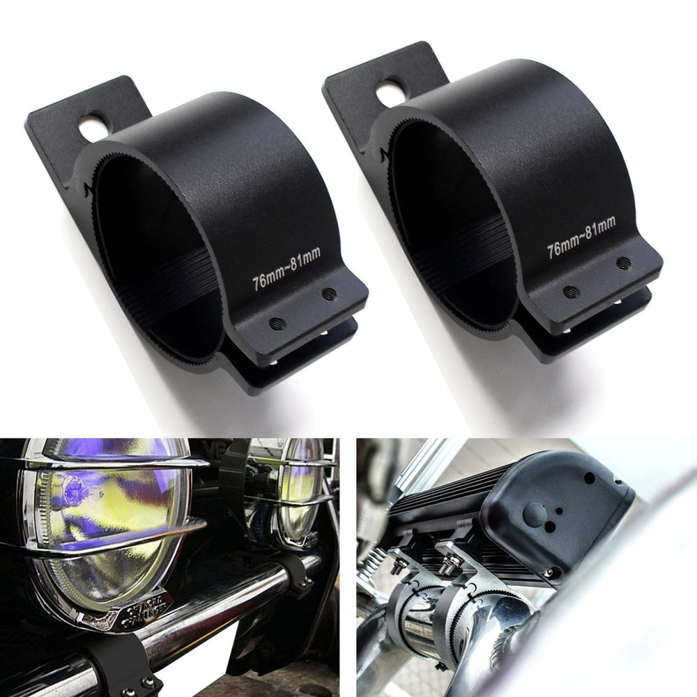 76mm-81mm 3.0" Bullbar Mounting Bracket Clamp For LED Light Bar, LED Work Lamps