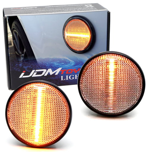 JDM-Spec Clear Amber LED Sequential Blink Fender Signals w/ Wiring For MX5 Miata