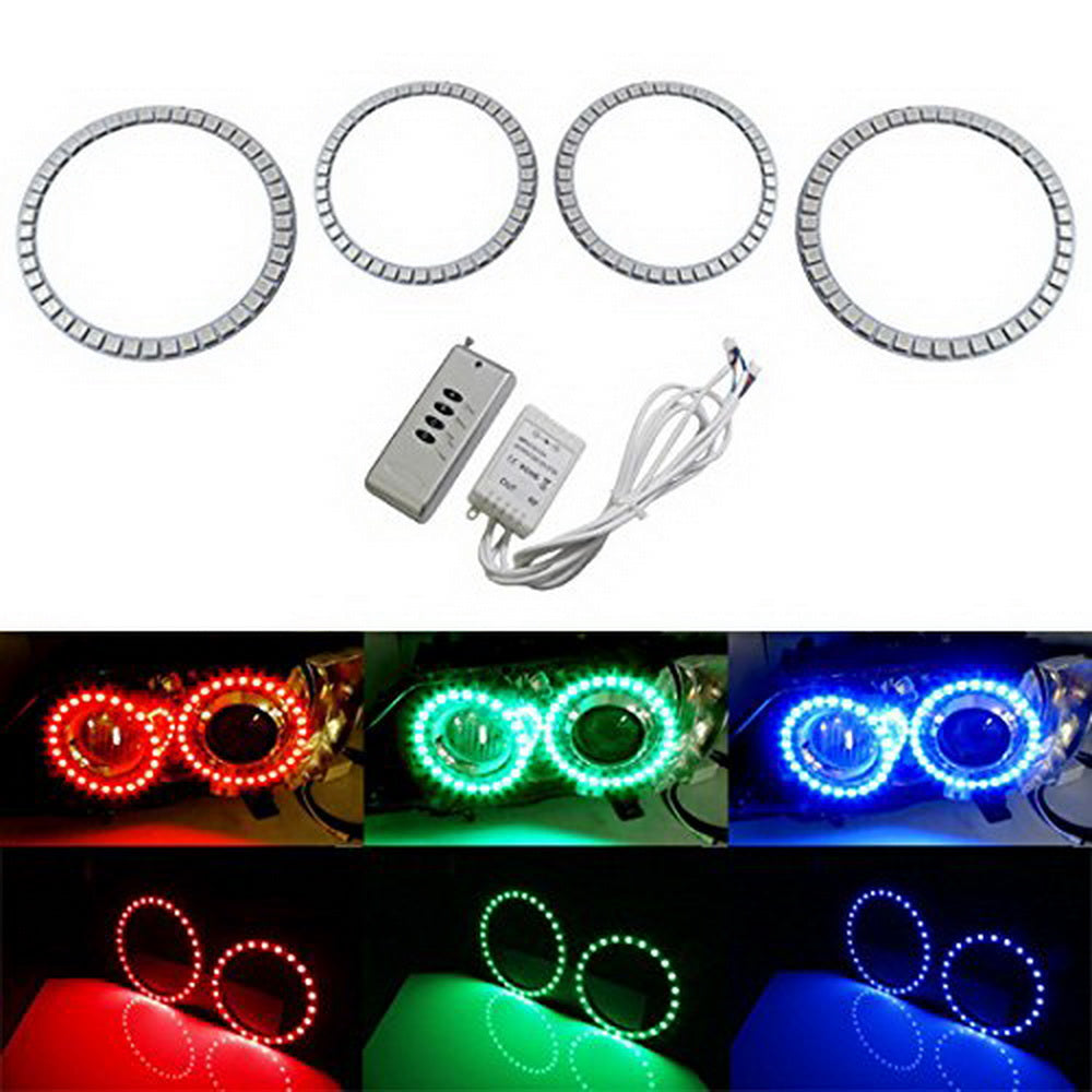 Xenon Headlight RGB Multi-Color LED Angel Eyes For BMW E92 E93 3 Series M3 Coupe