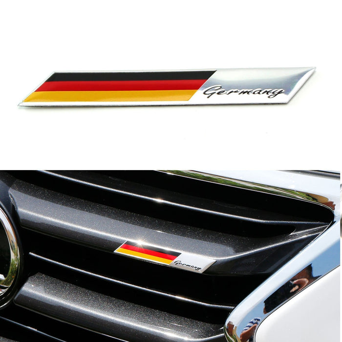 Aluminum Plate Germany Flag Emblem Badge For Car Front Grille Side Fender Trunk