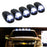 5pc Black Smoked Lens White LED Cab Roof Marker Running Lights For Truck SUV 4x4