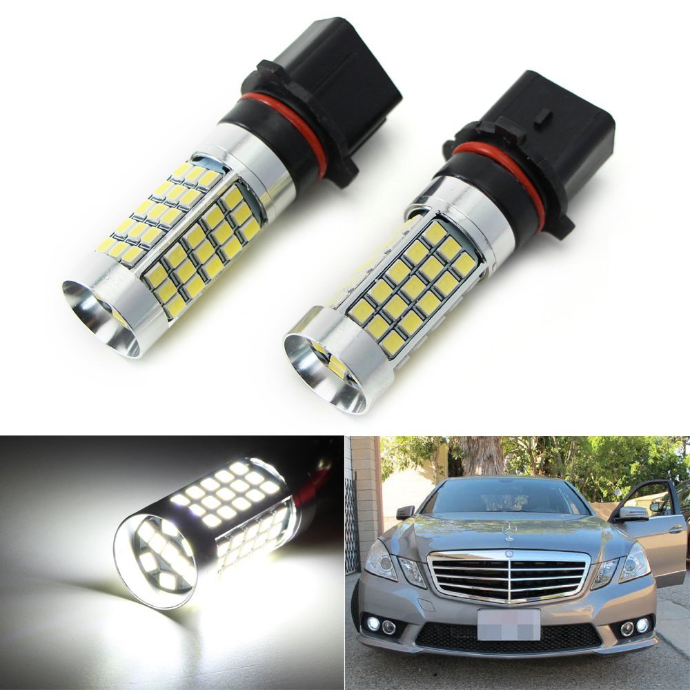 CANbus SH23W 69-LED Daytime Light Bulbs For 10-11 Mercedes E-Class Halogen Trim