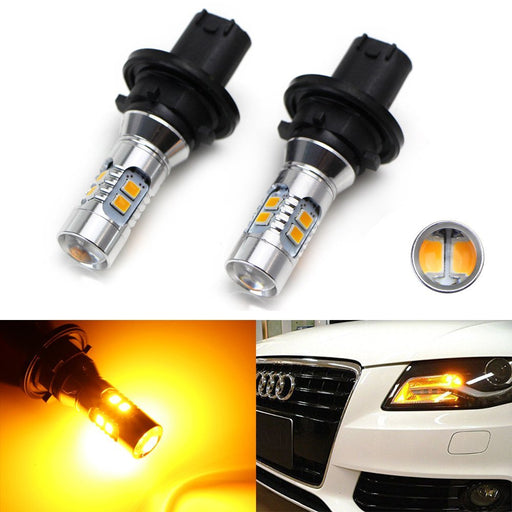 Amber Error Free PH24WY LED Bulbs For Audi Cadillac etc Front Turn Signal Lights