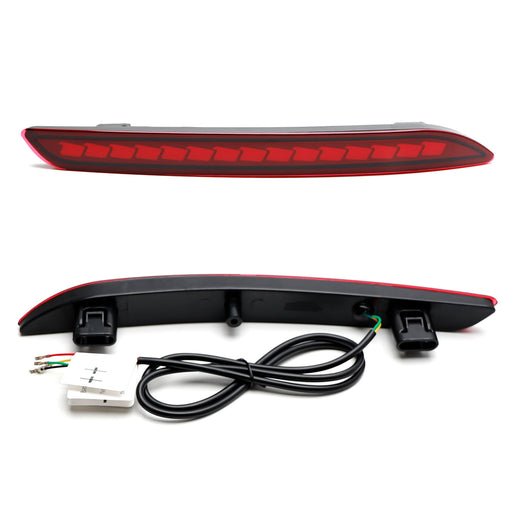 Full LED Bumper Reflectors For 23+ Honda Accord, As Tail/Brake/Sequential Signal