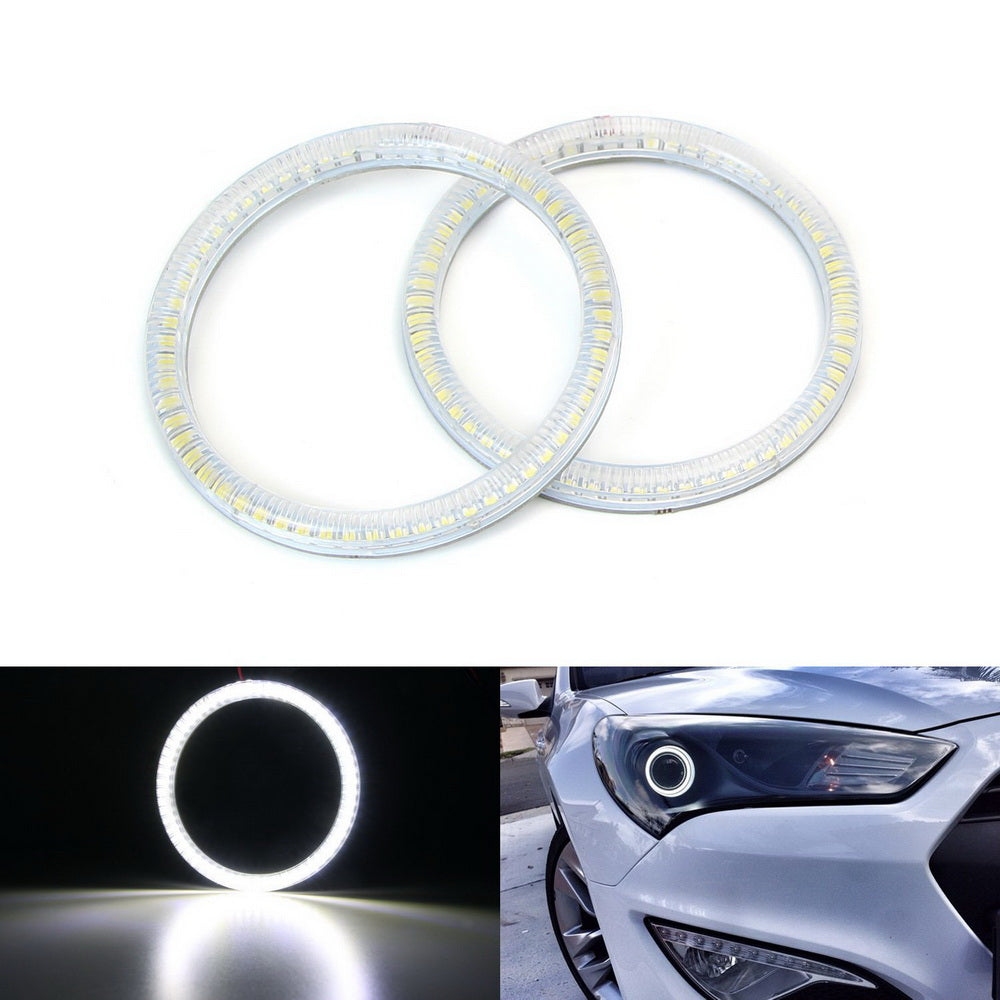 6000K Xenon White SMD LED Angel Eyes Halo Rings For 10-up Hyundai Genesis Coupe