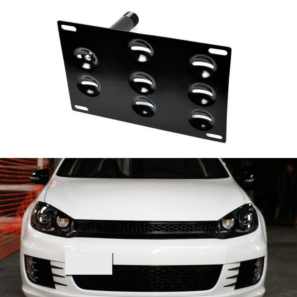 Bumper Tow Hook License Plate Mounting Bracket For VW EOS MK5 GTi Golf Audi TT