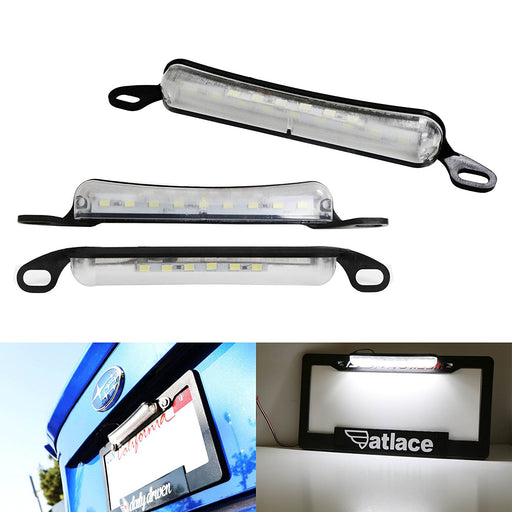 Universal 18-SMD Bolt-On Two-Way Car LED License Plate Light Backup Reverse Lamp