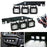 120W Triple LED Fog Light Kit w/Lower Bumper Bracket/Wirings For 17-20 Raptor