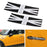 Black Union Jack UK Flag Pattern Vinyl Sticker Decal For Mini Cooper Door Handle