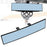 JDM Blue Glass 300mm Wide Curve Clip On Rear View Mirror w/Anti-Glare Blue Tint