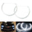 Headlight Retrofit Xenon White LED Angel Eye Halo Rings For 2010-13 Chevy Camaro