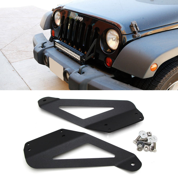 Front Bumper Grill Mounting Bracket For 07-17 Jeep Wrangler JK (Upper or Lower)