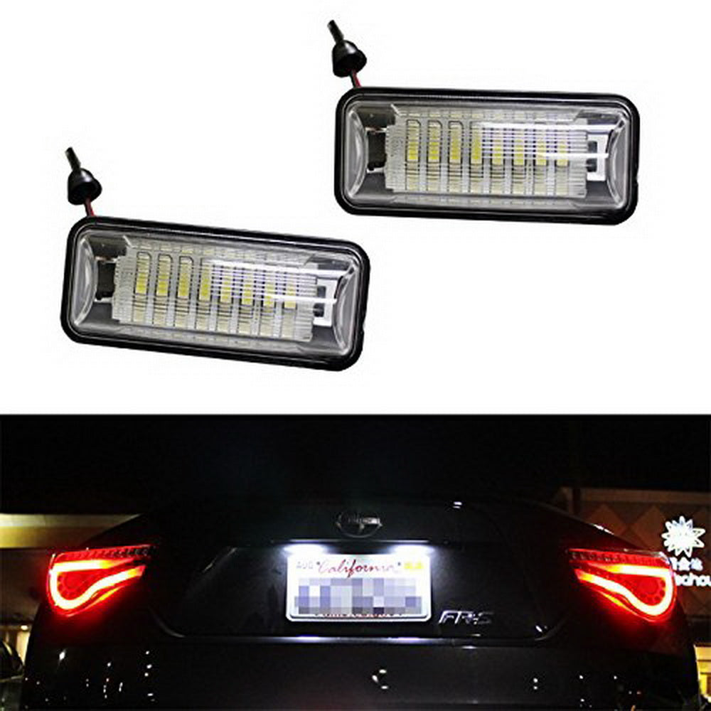 Direct Replace White LED License Plate Light Lamps For Scion FRS Subaru BRZ, etc