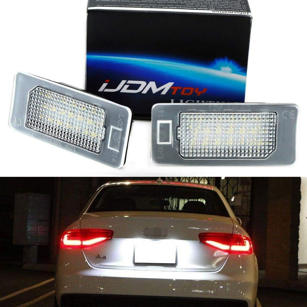 OEM-Replace LED License Plate Lights Assy For Audi A4 A5 A6 A7 S4 S5 S6 S7 Q5 Q7