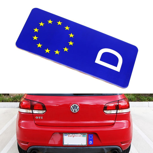 European Union EU Germany Rear Bumper Trunk License Plate Side Bar Sticker Badge