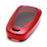 Red w/Carbon Fiber TPU Key Fob Protective Case For Chevry 16-up Camaro Malibu...