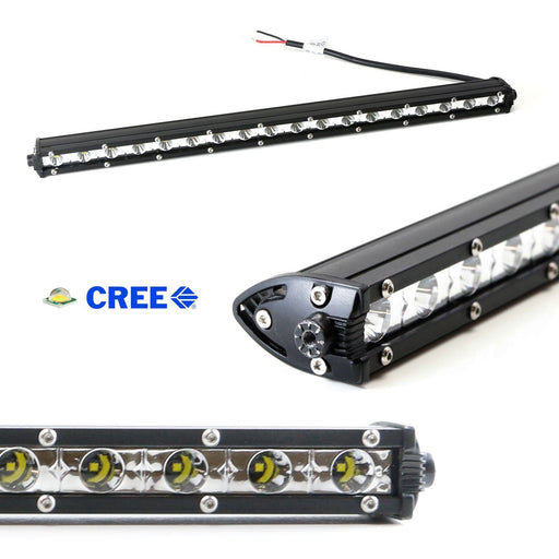 54W 20" LED Light Bar w/ Hidden Behind Grille Mount Bracket For 15-up Ford F150