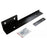 New JDM Black Universal Front Bumper License Plate Relocator Bracket Holder Bar