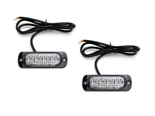 2pc LED Strobe Warning Light Flashers For Truck Trailer Pick-up SUV