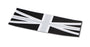 Black Union Jack UK Flag Pattern Vinyl Sticker Decal For Mini Cooper Door Handle