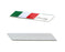 Aluminum Plate Italian Flag Emblem Badge For Car Front Grille Side Fender Trunk