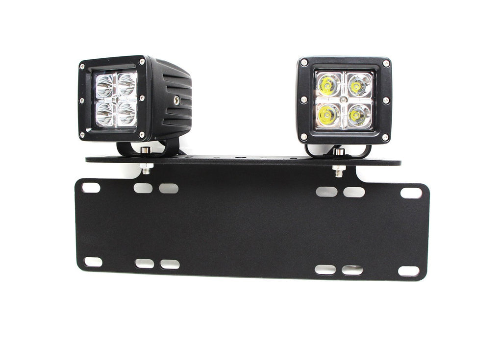 40W CREE LED Pods w/ License Plate Bracket, Wirings For Truck Jeep ATV 4WD 4x4