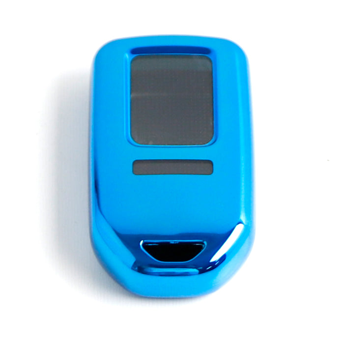 Chrome Blue TPU Key Fob Case For Honda Accord Civic Pilot CRV HRV Odyssey, etc