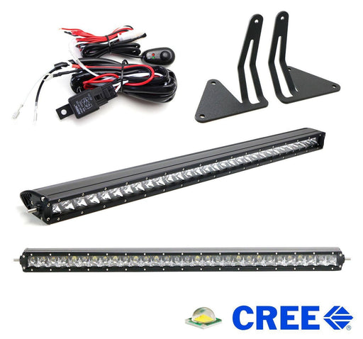 150W 30" LED Light Bar w/Bumper Bracket Wiring For 15+ GMC Canyon Chevy Colorado