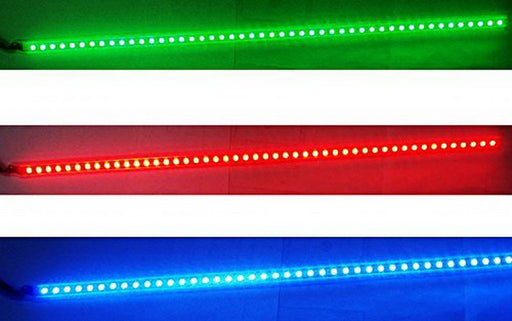 (2) 20" 7-Color Multi-Color LED Knight Rider Accent Lighting Bars For Car Truck