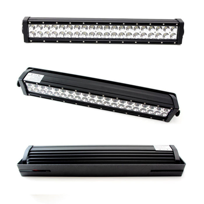 120W 20" LED Light Bar w/ Mounting U-Bracket, Wiring For Truck SUV Jeep 4x4 ATV