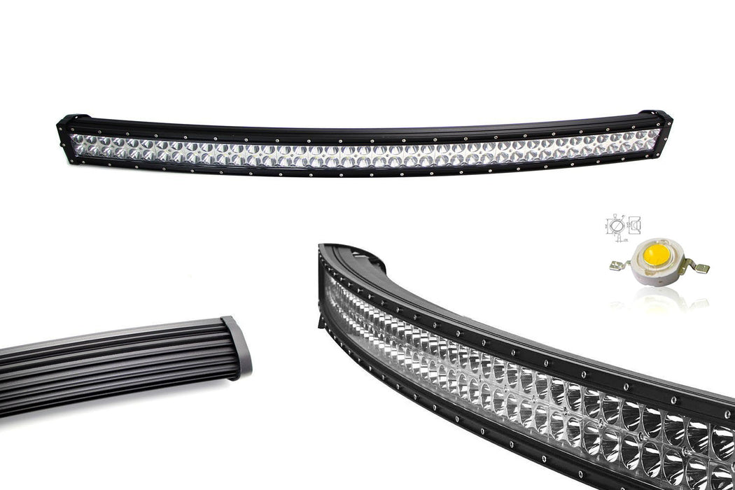 240W 42" LED Light Bar w/ Bumper Brackets, Wirings For 2009-18 RAM 1500 Express