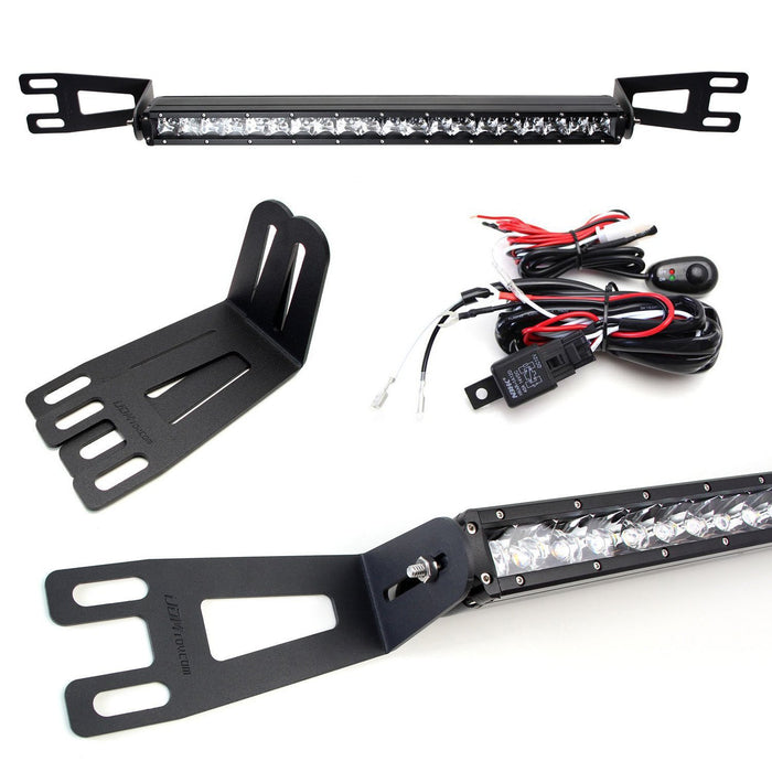 100W 20" LED Light Bar w/ Bumper Bracket, Wirings For 03-18 Dodge RAM 2500 3500