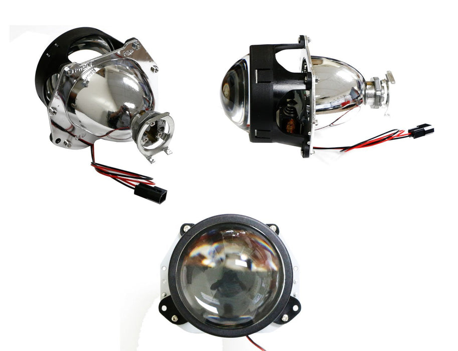 2x 3.0" H1 Bi-Xenon Projector Lens For Custom Headlights HID Conversion Retrofit